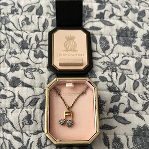Juicy Couture Gold Necklace with Silver Accents